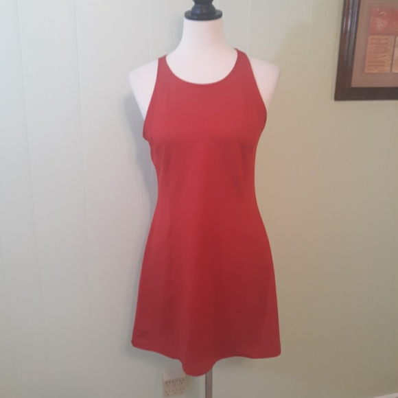 Nike Dresses | Nike Drifit Red Sleeveless Dress Sz Medium D3 | Poshmark